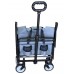 INTEXCA Mini Foldable Multi-Function Wagon for Shopping, Travel - Grey 